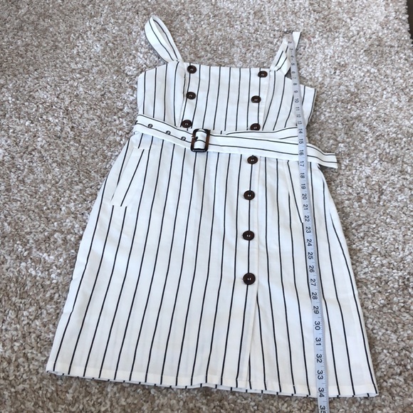 NWT Forever 21 Striped Button Up Midi Dress Sz S - Picture 7 of 13